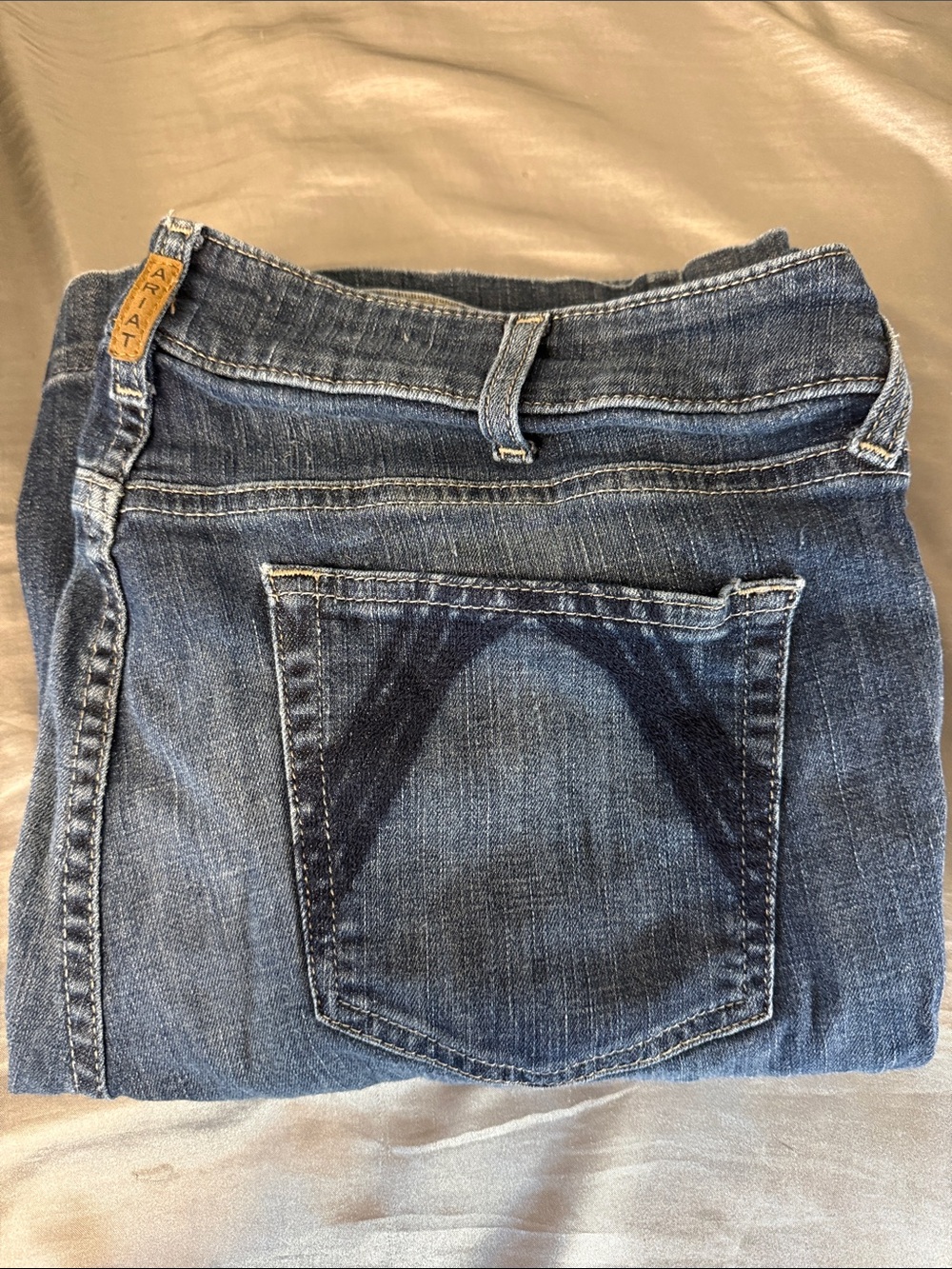 Size 32R Ariat Women's Perfect Rise Dark Wash Trouser Jeans